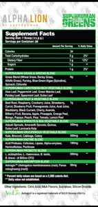 Alpha Lion SuperHuman Greens - Reload Supplements